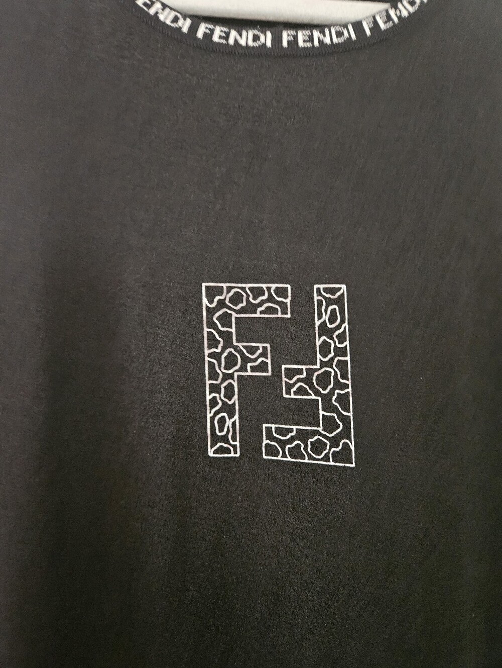 Fendi Black Sleeveless Logoi Dress Size M - Picture 2 of 8